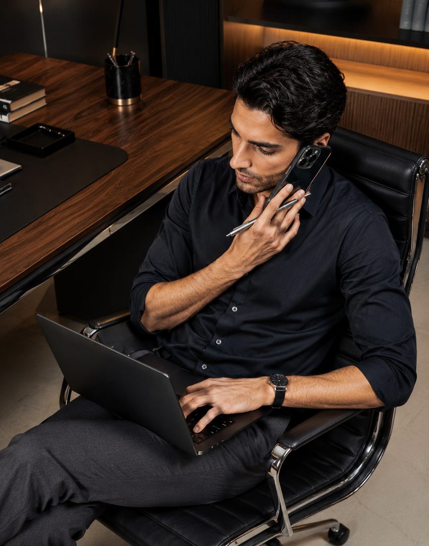 Profesional trabajando con topdoer